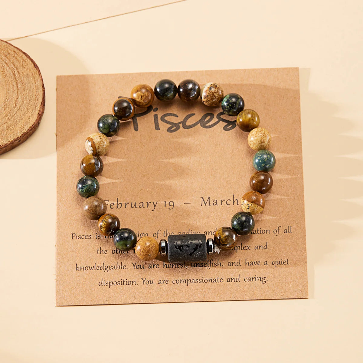 12 Constellation Natural Stone Beads Bracelets