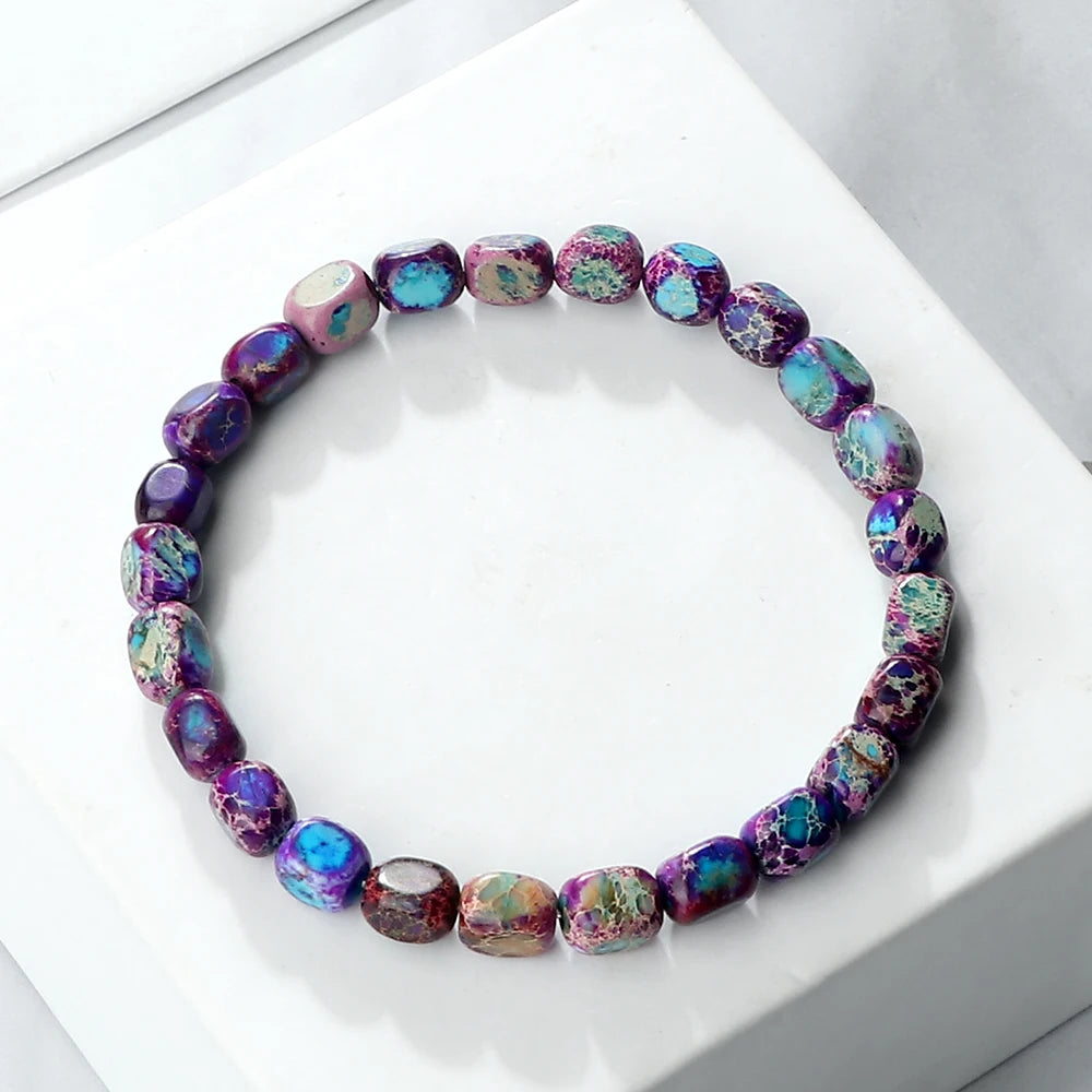 Natural Stone Beaded Bracelet