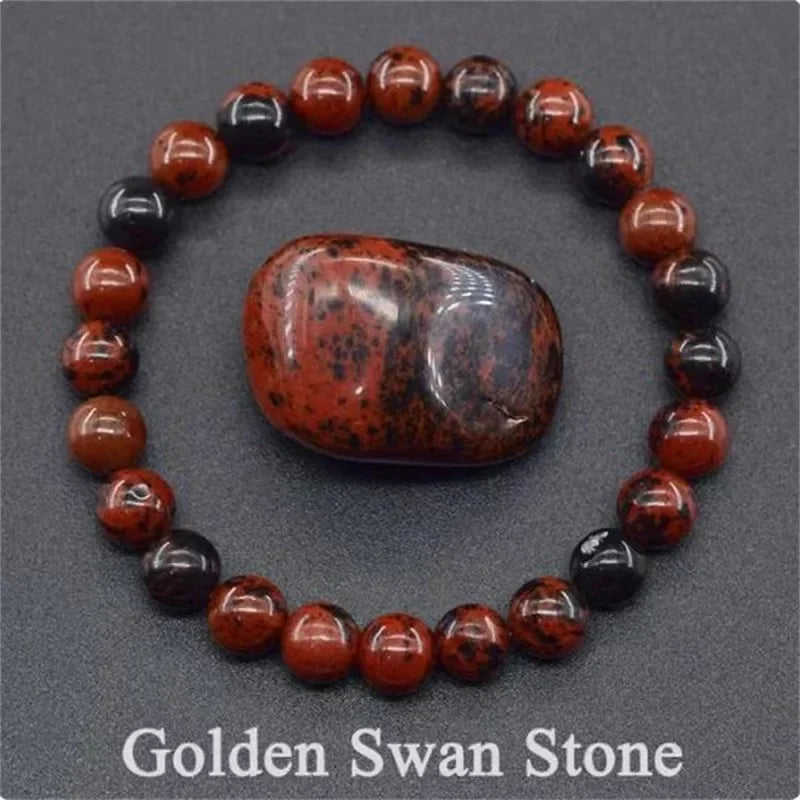 Dragon Blood Stone Beaded Bracelet