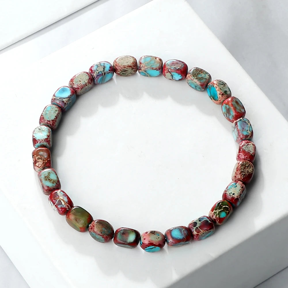 Natural Stone Beaded Bracelet