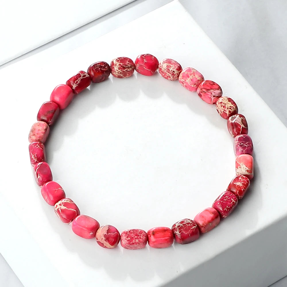 Natural Stone Beaded Bracelet