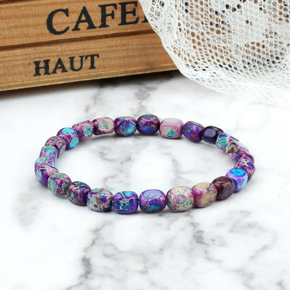 Natural Stone Beaded Bracelet