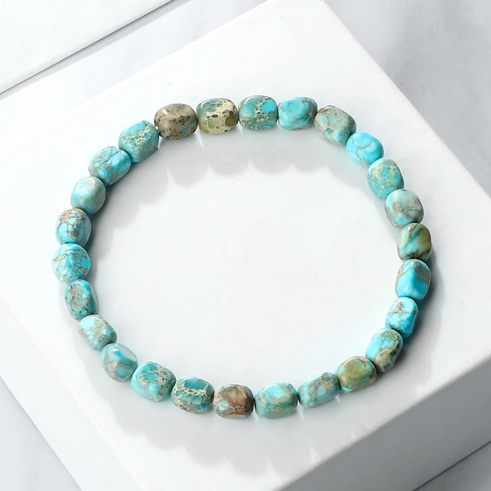 Natural Stone Beaded Bracelet